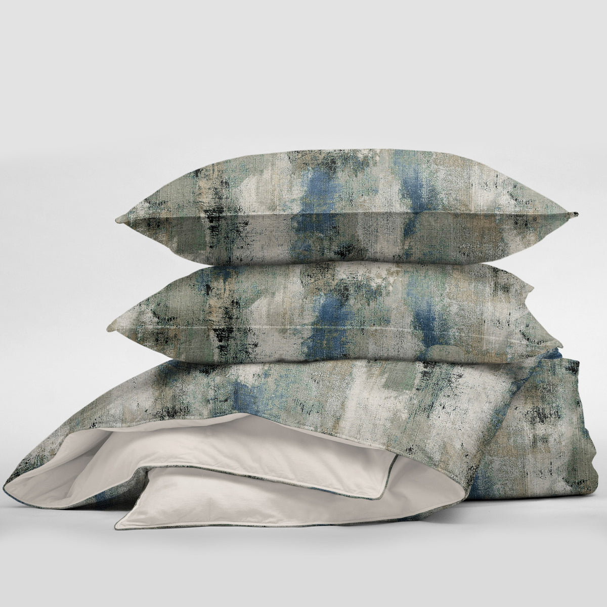 Thiago Linen Dark Denim Blue Coverlet Set