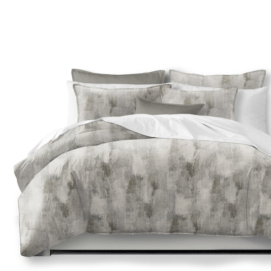 Thiago Linen Taupe (Marble) Duvet Cover Set