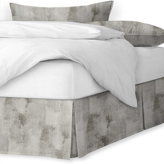 Thiago Linen Taupe (Marble) Bedskirt