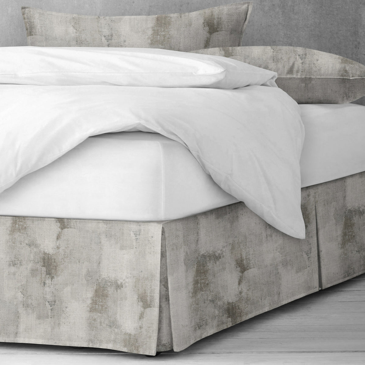 Thiago Linen Taupe (Marble) Bedskirt