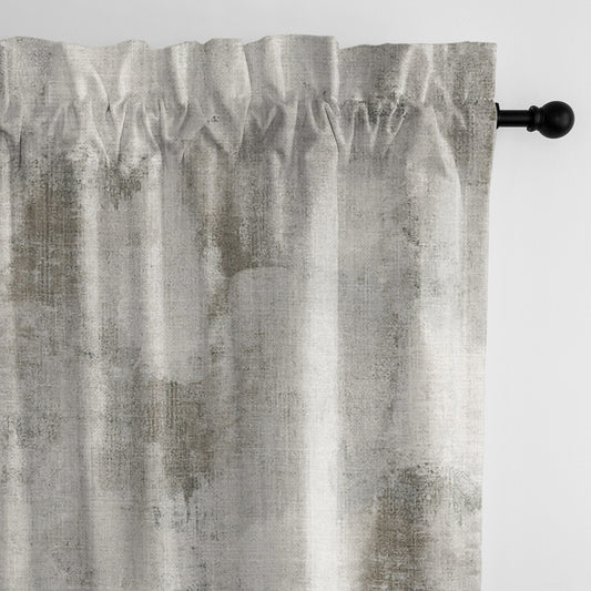 Thiago Linen Taupe (Marble) Pole Top Drapes