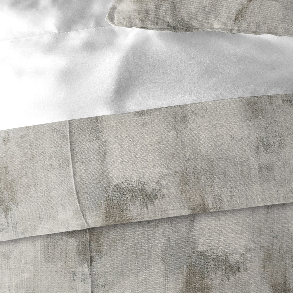 Thiago Linen Taupe (Marble) Duvet Cover Set