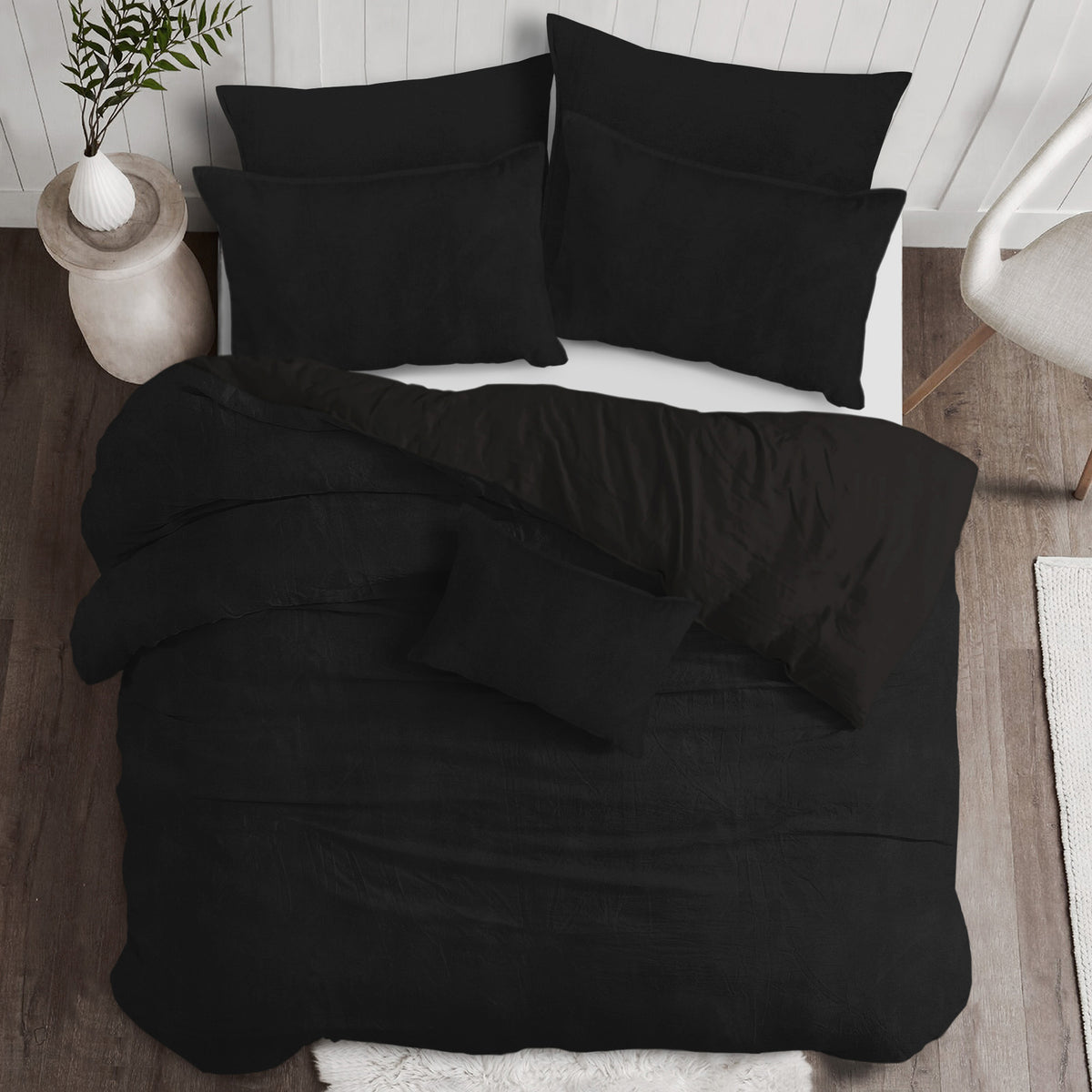 Vanessa Black Coverlet Set
