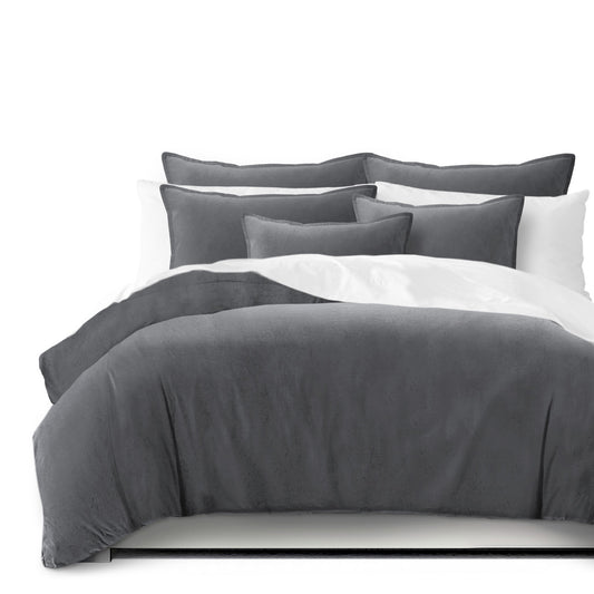 Vanessa Charcoal Duvet Cover Set