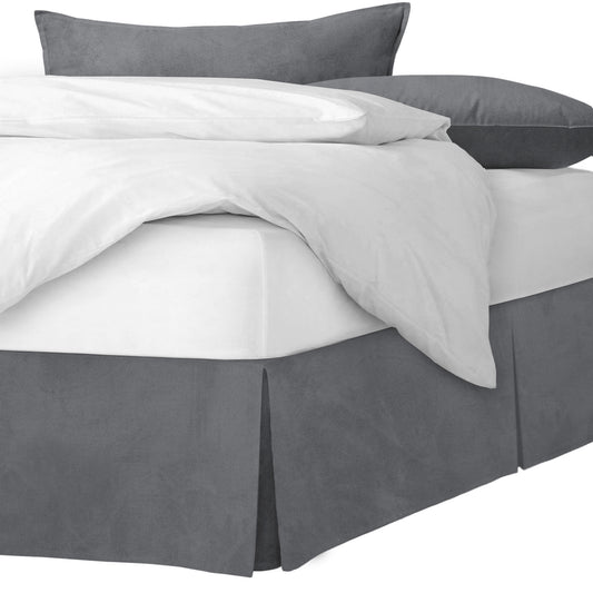 Vanessa Charcoal Bedskirt