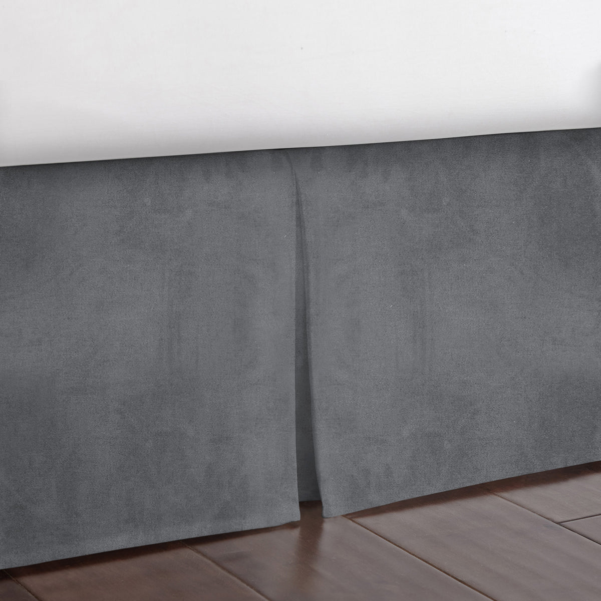 Vanessa Charcoal Bedskirt