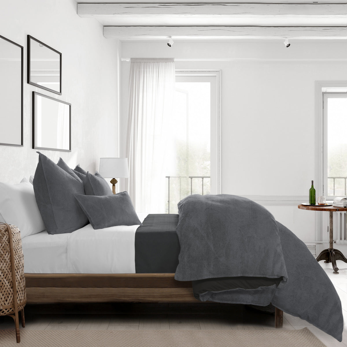 Vanessa Charcoal Comforter Set