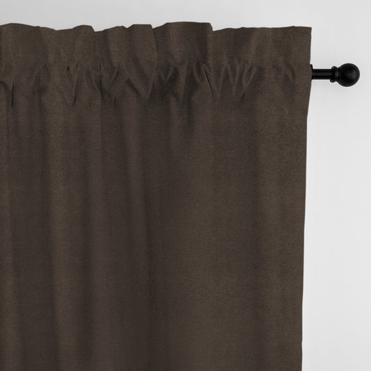 Vanessa Chocolate Pole Top Drapes