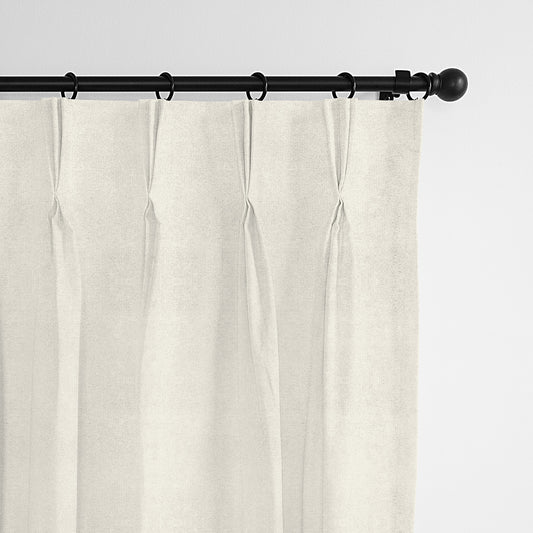 Vanessa Ivory Pinch Pleat Drapes