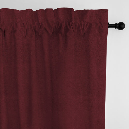 Vanessa Merlot Pole Top Drapes