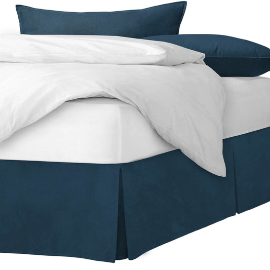 Vanessa Navy Bedskirt