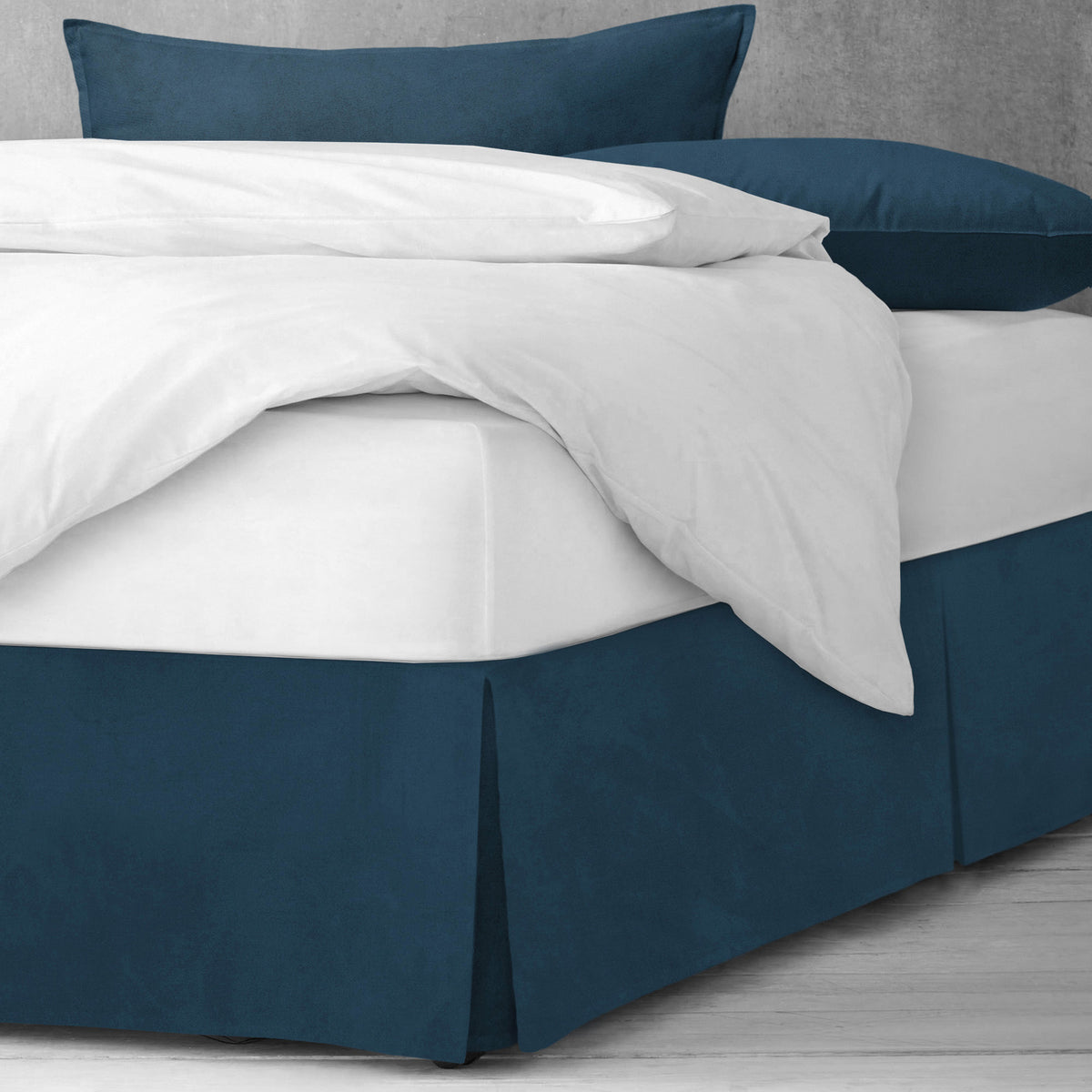 Vanessa Navy Bedskirt