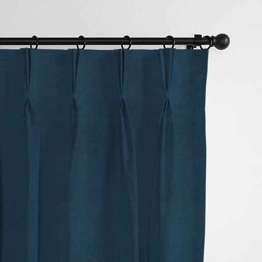 Vanessa Navy Pinch Pleat Drapes