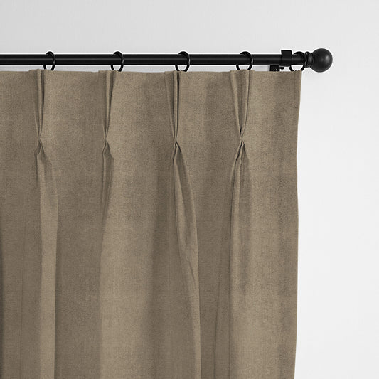 Vanessa Sable Pinch Pleat Drapes